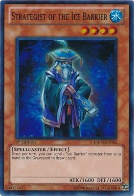 Strategist of the Ice Barrier - HA04-EN052 - Super Rare 1st Edition Hidden Arsenal 4: Trishula&#39;s Triumph [HA04] 1st Edition Singles