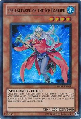 Spellbreaker of the Ice Barrier - HA03-EN048 - Super Rare Unlimited Hidden Arsenal 3 [HA03] Unlimited Singles