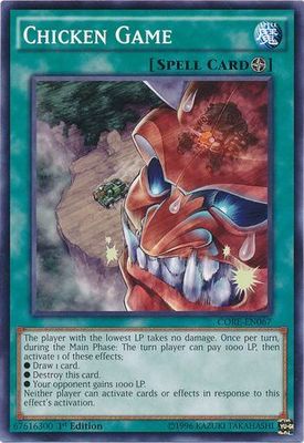 Chicken Game - CORE-EN067 - Common 1st Edition Clash of Rebellions 1st Edition Singles