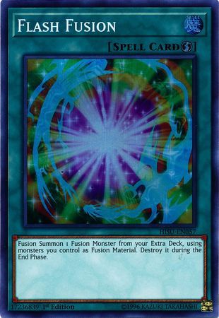 Flash Fusion - HISU-EN057 - Super Rare 1st Edition Hidden Summoners Singles