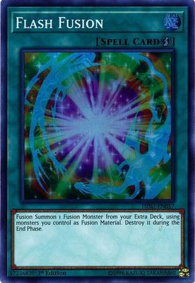 Flash Fusion - HISU-EN057 - Super Rare 1st Edition Hidden Summoners Singles