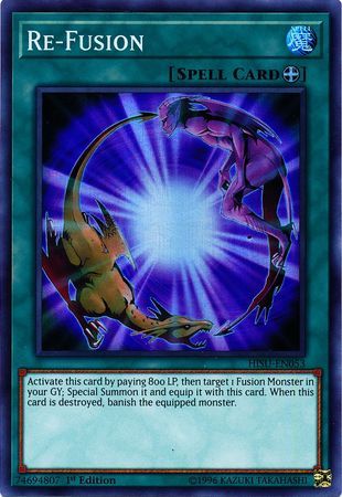 Re-Fusion - HISU-EN053 - Super Rare 1st Edition Hidden Summoners Singles