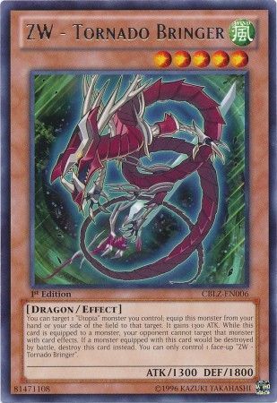 ZW - Tornado Bringer - CBLZ-EN006 - Rare 1st Edition Cosmo Blazer 1st Edition Singles(espanol)
