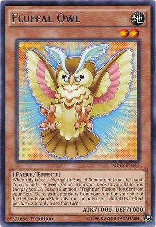 Fluffal Owl - MP15-EN141 - Rare 1st Edition Yu-Gi-Oh! 2015 Mega-Tins [MP15]