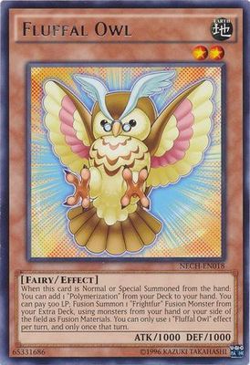 Fluffal Owl - NECH-EN018 - Rare Unlimited The New Challengers (NECH) Unlimited Singles