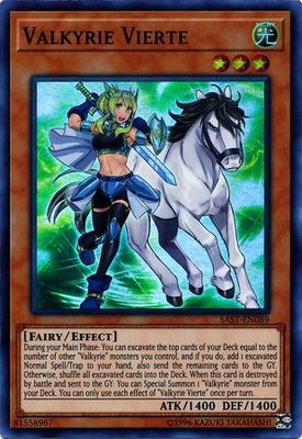 Valkyrie Vierte - SAST-EN089 - Super Rare Unlimited Savage Strike Unlimited Singles
