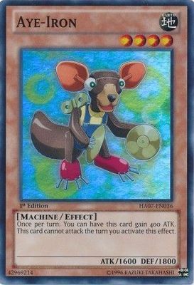 Aye-Iron - HA07-EN036 - Super Rare 1st Edition Hidden Arsenal 7: Knight of Stars 1st Edition Singles