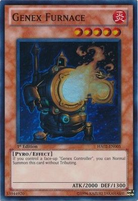 Genex Furnace - HA02-EN005 - Super Rare 1st Edition Hidden Arsenal 2 [HA02] 1st Edition Singles