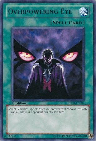 Overpowering Eye - STOR-EN094 - Rare 1st Edition Storm of Ragnarok 1st Edition Singles
