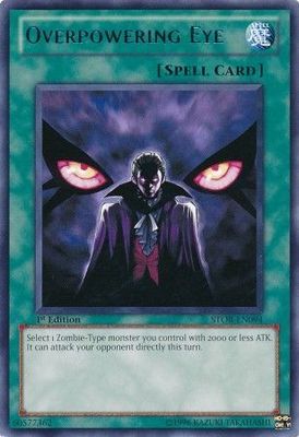 Overpowering Eye - STOR-EN094 - Rare 1st Edition Storm of Ragnarok 1st Edition Singles