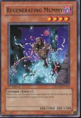 Regenerating Mummy - SDZW-EN012 - Common 1st Edition Structure Deck: Zombie World 1st Edition Singles