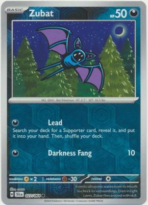 Zubat - 027/064 - Common Reverse Holo Shrouded Fable Reverse Holo Singles