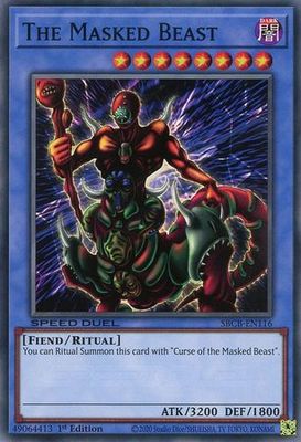 The Masked Beast - SBCB-EN116 - Common 1st Edition Speed Duel Battle City Box 1st Edition Singles