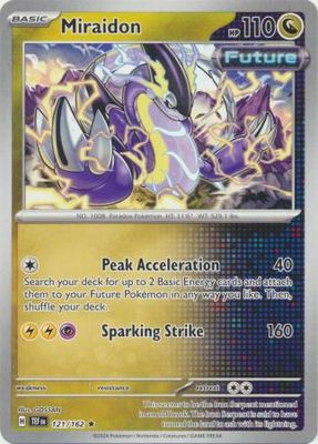 Miraidon - 121/162 - Non-Holo Rare Pokemon Theme Deck Exclusives