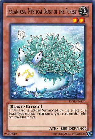 Kalantosa, Mystical Beast of the Forest - LVAL-EN036 - Common Unlimited Legacy of the Valiant Unlimited Singles