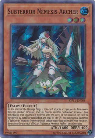 SH Subterror Nemesis Archer - OP11-EN005 - Super Rare OTS Tournament Pack 11 (OP11)