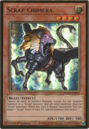 Scrap Chimera - MGED-EN010 - Premium Gold Rare 1st Edition Maximum Gold El Dorado 1st Edition Singles