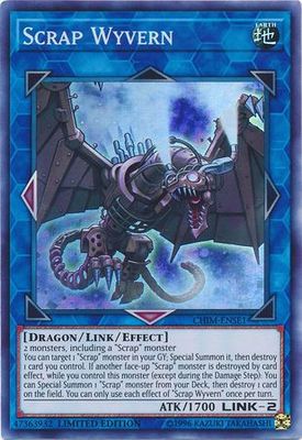 Scrap Wyvern - CHIM-ENSE1 - Super Rare Limited Edition Chaos Impact 1st Edition Singles