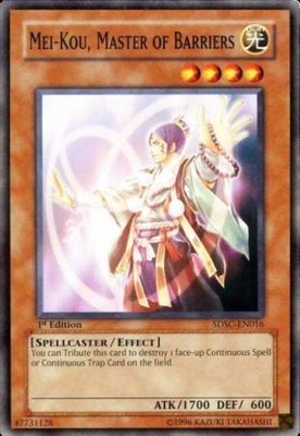 Mei-Kou, Master of Barriers - SDSC-EN016 - Common 1st Edition Structure Deck: Spellcaster&#39;s Command 1st Edition Singles
