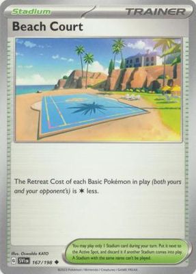 Beach Court - 167/198 - Uncommon Scarlet &amp; Violet (Base Set) Singles (Español) LEAGUE