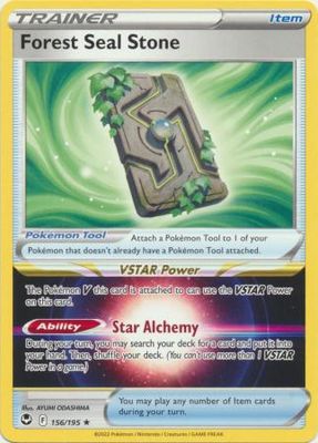 Forest Seal Stone - 156/195 - Rare Theme Deck Exclusive Pokemon Theme Deck Exclusives