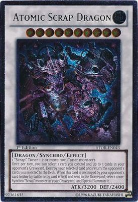 Ultimate Rare - Atomic Scrap Dragon - STOR-EN043 1st Edition Storm of Ragnarok 1st Edition Singles