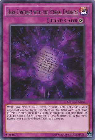 Dark Contract with the Eternal Darkness - MACR-EN068 - Rare Unlimited Maximum Crisis Unlimited Singles