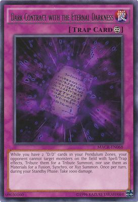 Dark Contract with the Eternal Darkness - MACR-EN068 - Rare Unlimited Maximum Crisis Unlimited Singles