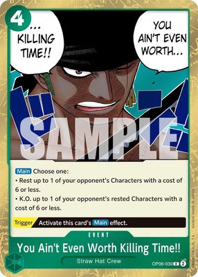 You Ain&#39;t Even Worth Killing Time!! - Wings of the Captain (OP06) Wings of the Captain