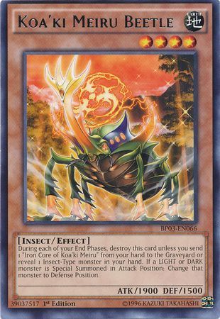 Koa&#39;ki Meiru Beetle - BP03-EN066 - Rare 1st Edition Battle Pack 3: Monster League 1st Edition Singles
