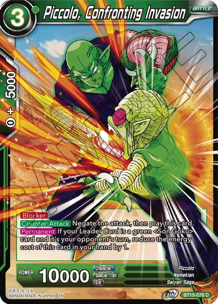 Piccolo, Confronting Invasion - Saiyan Showdown (DBS-B15) Saiyan Showdown