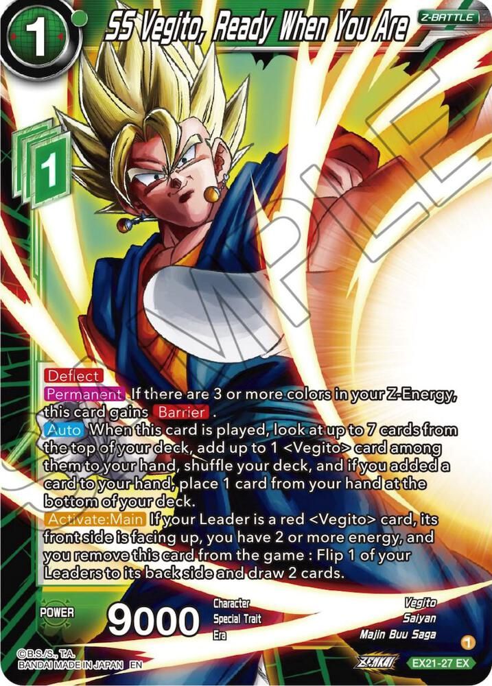 SS Vegito, Ready When You Are - 5th Anniversary Set (DBS-BE21) 5th Anniversary Set
