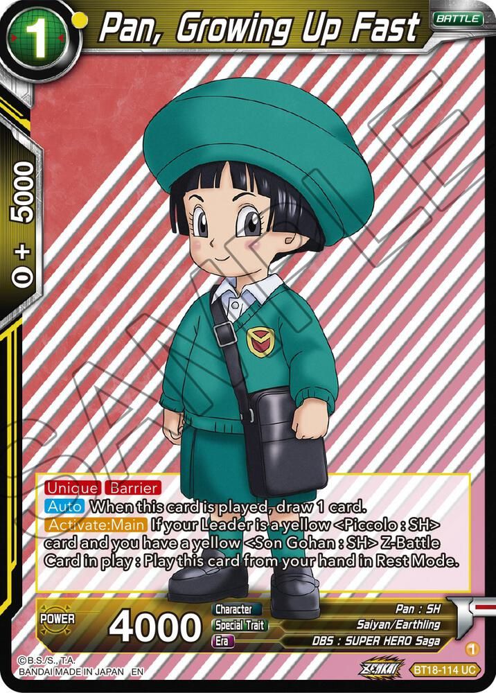Pan, Growing Up Fast - Dawn of the Z-Legends (DBS-B18) Dawn of the Z-Legends