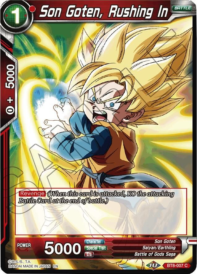 Son Goten, Rushing In - Malicious Machinations (DBS-B08) Malicious Machinations