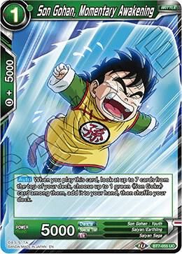 Son Gohan, Momentary Awakening - Assault of the Saiyans (DBS-B07) Assault of the Saiyans