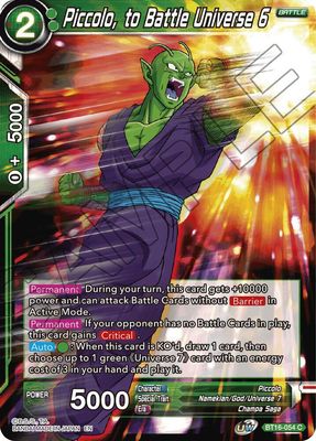 Piccolo, to Battle Universe 6 - Realm of the Gods (DBS-B16) Realm of the Gods