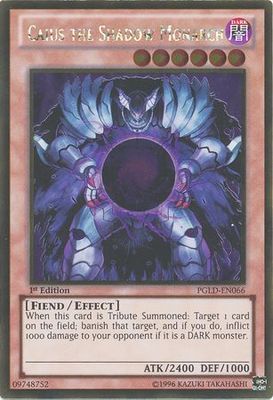 Caius the Shadow Monarch - PGLD-EN066 - Gold Rare 1st Edition Premium Gold 1st Edition Singles