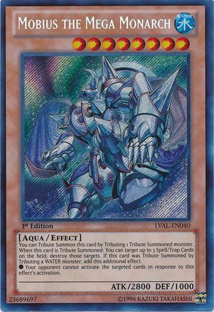 Mobius the Mega Monarch - LVAL-EN040 - Secret Rare 1st Edition Legacy of the Valiant 1st Edition Singles