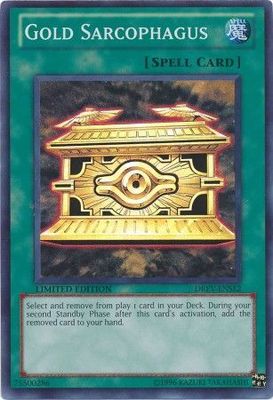 Gold Sarcophagus - DREV-ENSE2 - Super Rare Yu-Gi-Oh! Promo Cards