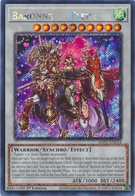 Baronne de Fleur - RA01-EN034 - Platinum Secret Rare 25th Anniversary Rarity Collection Singles