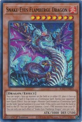 Snake-Eyes Flamberge Dragon - RA03-EN033 - Ultra Rare 1st Edition Quarter Century Bonanza 1st Edition Singles