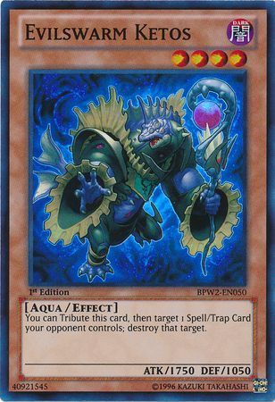Evilswarm Ketos - BPW2-EN050 - Super Rare 1st Edition Battle Pack 2: War of the Giants Round 2 [BPW2] Singles