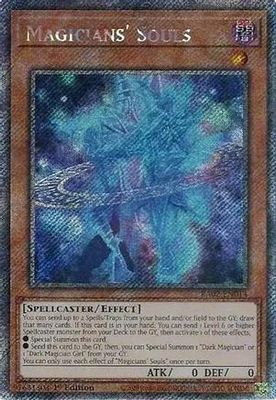 Magicians&#39; Souls - RA02-EN014 - Platinum Secret Rare 1st Edition Rarity Collection II Singles