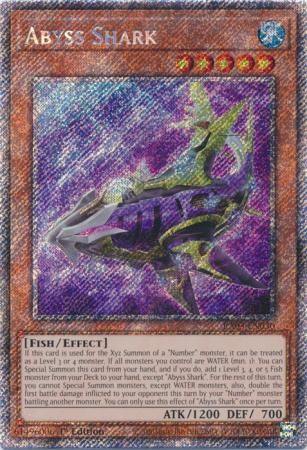 Abyss Shark - RA03-EN030 - Platinum Secret Rare 1st Edition Quarter Century Bonanza 1st Edition Singles