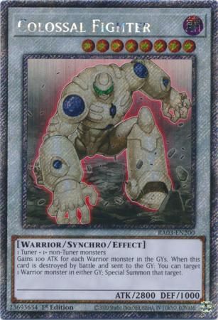 Colossal Fighter - RA03-EN200 - Platinum Secret Rare 1st Edition Quarter Century Bonanza 1st Edition Singles