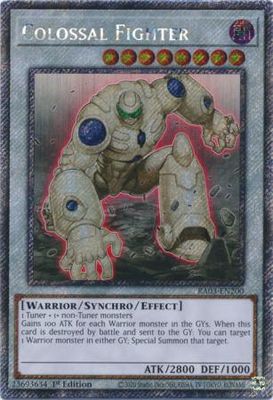 Colossal Fighter - RA03-EN200 - Platinum Secret Rare 1st Edition Quarter Century Bonanza 1st Edition Singles