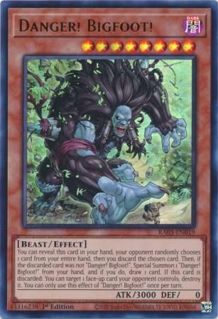 Danger! Bigfoot! - RA03-EN019 - Ultra Rare 1st Edition Quarter Century Bonanza 1st Edition Singles