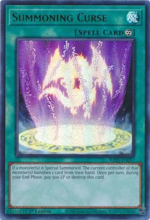 Summoning Curse - RA03-EN057 - Ultra Rare 1st Edition Quarter Century Bonanza 1st Edition Singles
