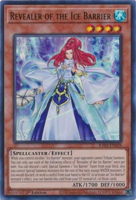 SH Revealer of the Ice Barrier - RA03-EN028 - Ultra Rare 1st Edition Quarter Century Bonanza 1st Edition Singles