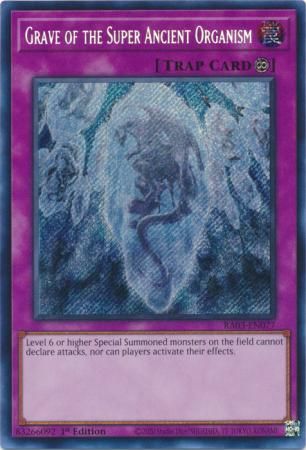 Grave of the Super Ancient Organism - RA03-EN077 - Secret Rare 1st Edition Quarter Century Bonanza 1st Edition Singles